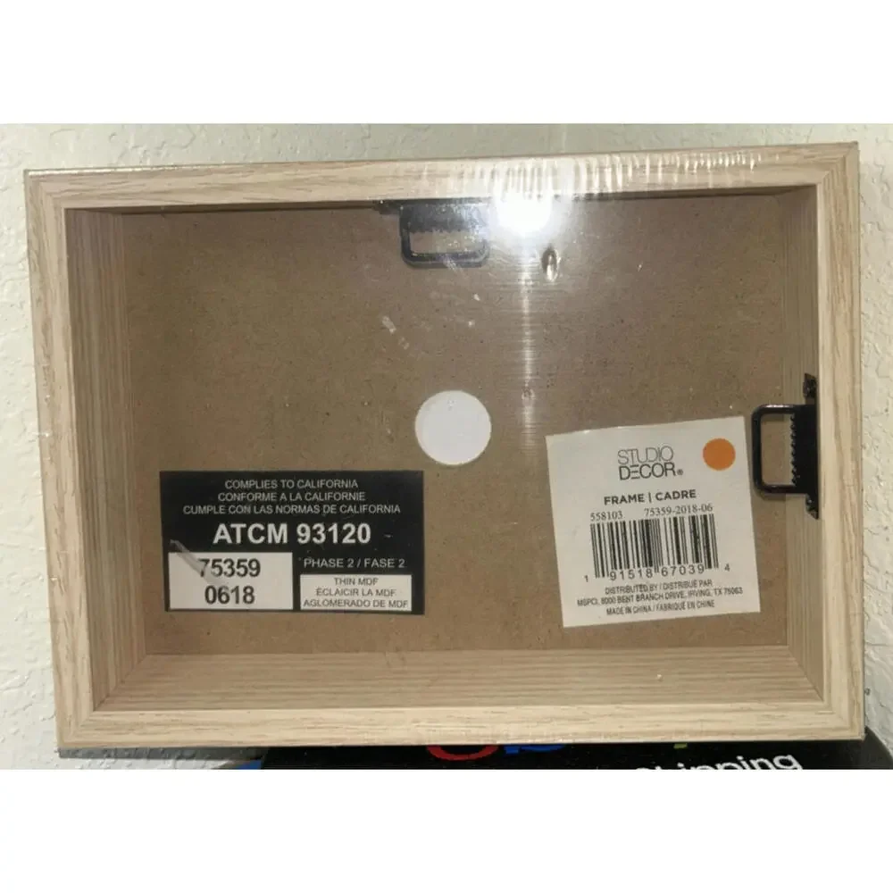 5x7 Wood Shadow Box Backing 1/2